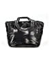 Assorted Brands 100% Polyester Metallic Black Tote One size - photo 1