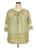 Unbranded Green 3/4 Sleeve Blouse Size XXXL - photo 1