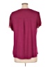 Fortune + Ivy 100% Polyester Burgundy Short Sleeve Blouse Size L - photo 2