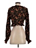 Free People 100% Viscose Black 3/4 Sleeve Blouse Size S - photo 2