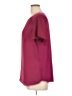 Fortune + Ivy 100% Polyester Burgundy Short Sleeve Blouse Size L - photo 5