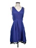 Parker 100% Silk Solid Blue Casual Dress Size XS - photo 1