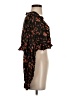 Free People 100% Viscose Black 3/4 Sleeve Blouse Size S - photo 4