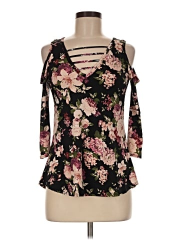Discreet 3/4 Sleeve Blouse (view 1)