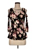 Discreet Black 3/4 Sleeve Blouse Size M - photo 1
