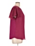 Fortune + Ivy 100% Polyester Burgundy Short Sleeve Blouse Size L - photo 4