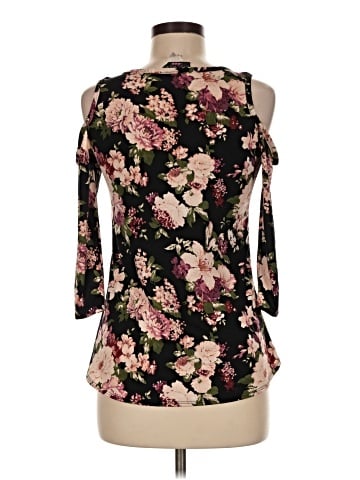 Discreet 3/4 Sleeve Blouse (view 2)