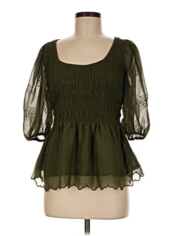 Old Navy 3/4 Sleeve Blouse (view 2)