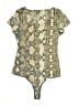 Express Animal Print Gold Bodysuit Size L - photo 2