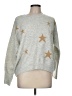 Vince Camuto Stars Silver Pullover Sweater Size M - photo 1