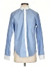 Unsubscribed 100% Cotton Stripes Blue Long Sleeve Button-Down Shirt Size XXS - photo 1