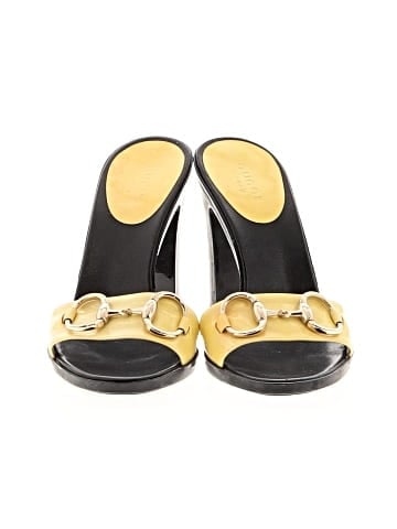 Gucci Vintage Patent leather horsebit slide sandals (view 2)