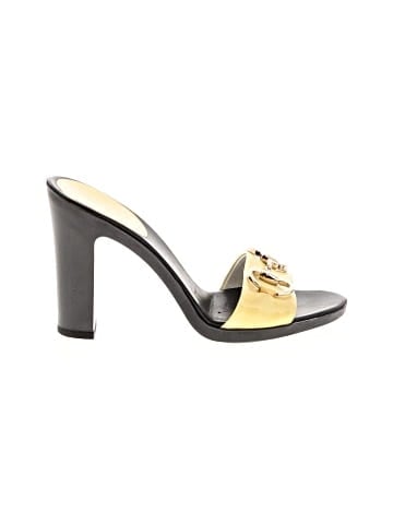 Gucci Vintage Patent leather horsebit slide sandals (view 1)