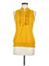 L8ter Yellow Sleeveless Blouse Size M - photo 1