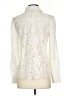 Elie Ivory Long Sleeve Blouse Size S - photo 2