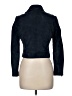 Topshop 100% Leather Blue Leather Jacket Size 6 - photo 2