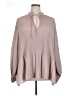 H&M 100% Polyester Gray Long Sleeve Blouse Size XL - photo 1