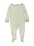 Unbranded 100% Cotton Stripes Green Long Sleeve Onesie 0-3 MO / 3 MO - photo 2