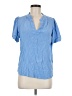 Well Worn 100% Viscose Blue Short Sleeve Blouse Size M - photo 1
