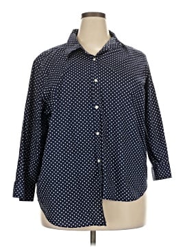 Lauren by Ralph Lauren 3/4 Sleeve Button-Down Shirt (view 1)