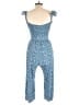 Baltic Born 100% Rayon Paisley Blue Jumpsuit Size L - photo 2