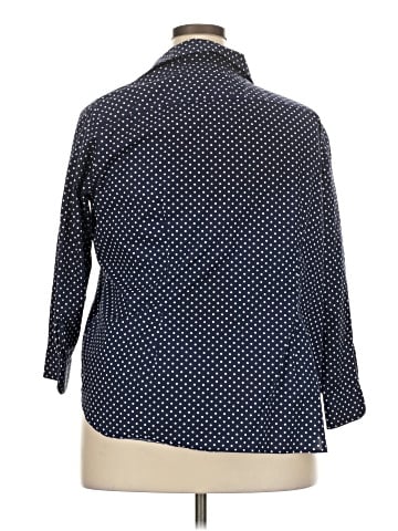 Lauren by Ralph Lauren 3/4 Sleeve Button-Down Shirt (view 2)