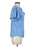 Well Worn 100% Viscose Blue Short Sleeve Blouse Size M - photo 4