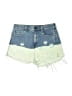 PacSun Color Block Green Denim Shorts Size 28 waist - photo 1