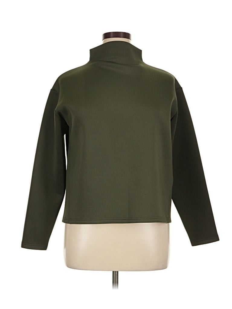 Pre-owned Unbranded Turtleneck Sweater In Green