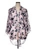 Torrid 100% Polyester Floral Pink 3/4 Sleeve Blouse Size 1X Plus (1) - photo 1