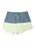 PacSun Color Block Green Denim Shorts Size 28 waist - photo 2