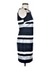 Vince Camuto 100% Polyester Stripes Blue Casual Dress Size 4 - photo 4
