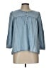 Levi's Blue 3/4 Sleeve Blouse Size L - photo 1