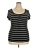 Perfect Black Short Sleeve Henley Size XXL - photo 1