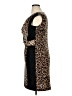 Sandra Darren Animal Print Brown Cocktail Dress Size 14 - photo 5