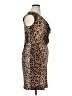 Sandra Darren Animal Print Brown Cocktail Dress Size 14 - photo 4