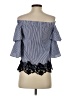 Zara Basic Blue 3/4 Sleeve Blouse Size XS - photo 2