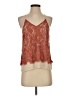 Bleuh Ciel 100% Nylon Tan Sleeveless Blouse Size S - photo 1