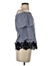 Zara Basic Blue 3/4 Sleeve Blouse Size XS - photo 4