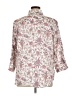Chaps Floral Ivory 3/4 Sleeve Button-Down Shirt Size 1X - photo 2