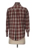 BeachLunchLounge 100% Rayon Plaid Brown Long Sleeve Button-Down Shirt Size XS - photo 2