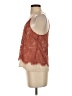 Bleuh Ciel 100% Nylon Tan Sleeveless Blouse Size S - photo 5