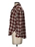 BeachLunchLounge 100% Rayon Plaid Brown Long Sleeve Button-Down Shirt Size XS - photo 5
