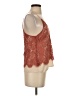 Bleuh Ciel 100% Nylon Tan Sleeveless Blouse Size S - photo 4