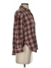 BeachLunchLounge 100% Rayon Plaid Brown Long Sleeve Button-Down Shirt Size XS - photo 4