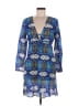 Echo Print Blue Casual Dress Size M - photo 1