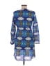 Echo Print Blue Casual Dress Size M - photo 2