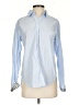 Unsubscribed 100% Cotton Blue Long Sleeve Button-Down Shirt Size XXS - photo 1