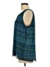 Rose + Olive Teal Sleeveless Blouse Size L - photo 5