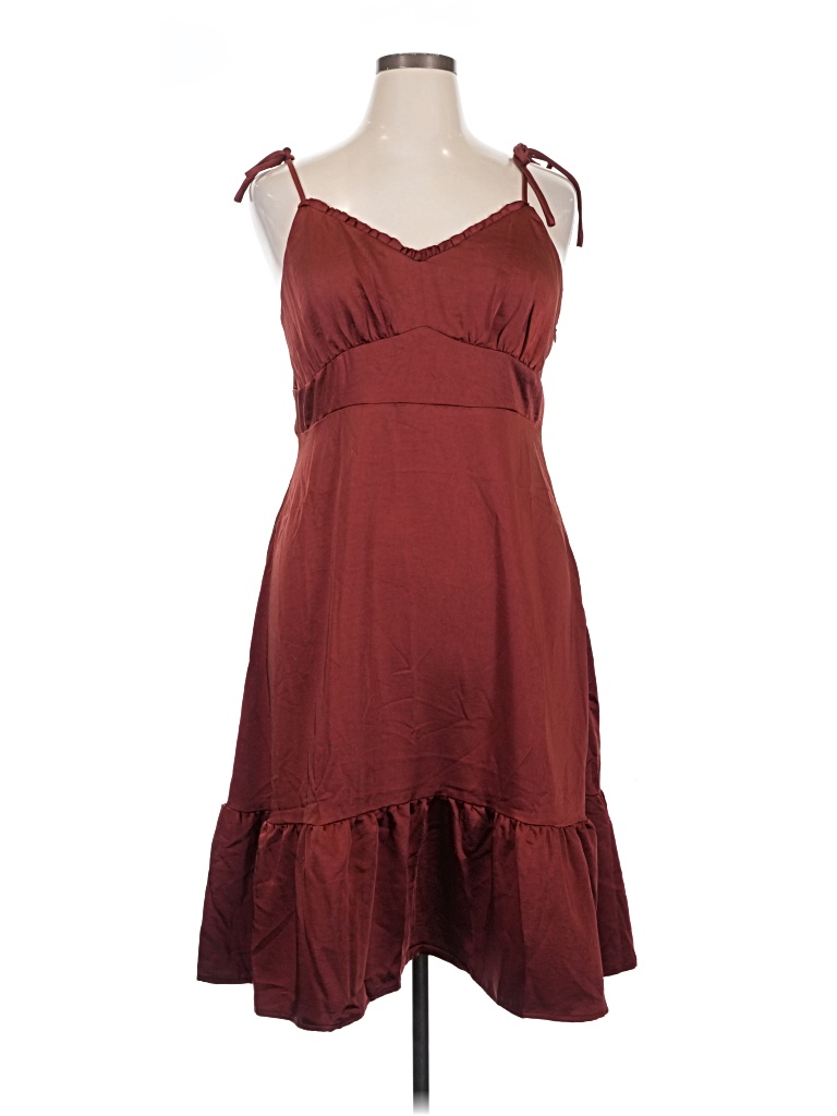 Pre-owned Nine West Cocktail Dress In Burgundy